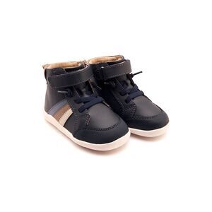 Old Soles High Sun Ray Leather Sneaker, Blue